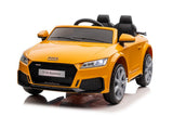 Batteribil Audi TTRS för barn gul 103 cm