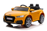 Batteribil Audi TTRS för barn gul 103 cm