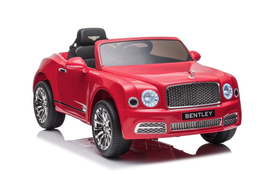 Batteribil Bentley Mulsanne röd elbil för barn