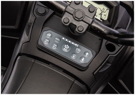 Batteridriven ATV fyrhjuling 24V 6-hjul 4x4 med släp grön