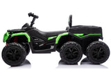 Batteridriven ATV fyrhjuling 24V 6-hjul 4x4 med släp grön