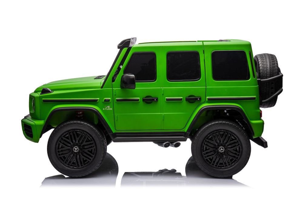 Batteridriven elbil Mercedes G63 XXL 4x4 för barn grön