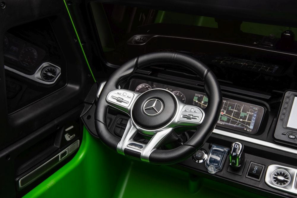 Batteridriven elbil Mercedes G63 XXL 4x4 för barn grön