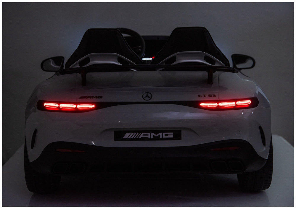 Batteridriven elbil för barn Mercedes GT63 AMG 24V ljusgrå