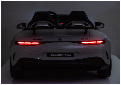 Batteridriven elbil för barn Mercedes GT63 AMG 24V ljusgrå