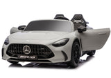 Batteridriven elbil för barn Mercedes GT63 AMG 24V ljusgrå