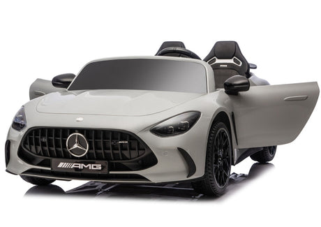 Batteridriven elbil för barn Mercedes GT63 AMG 24V ljusgrå
