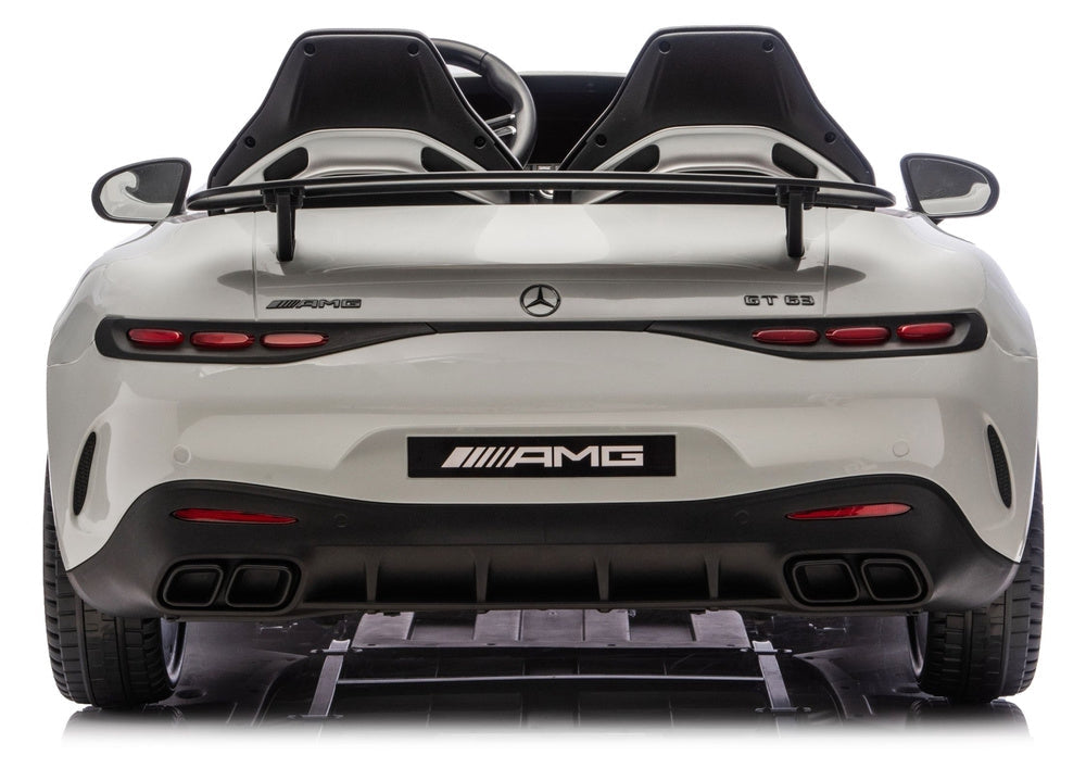 Batteridriven elbil för barn Mercedes GT63 AMG 24V ljusgrå