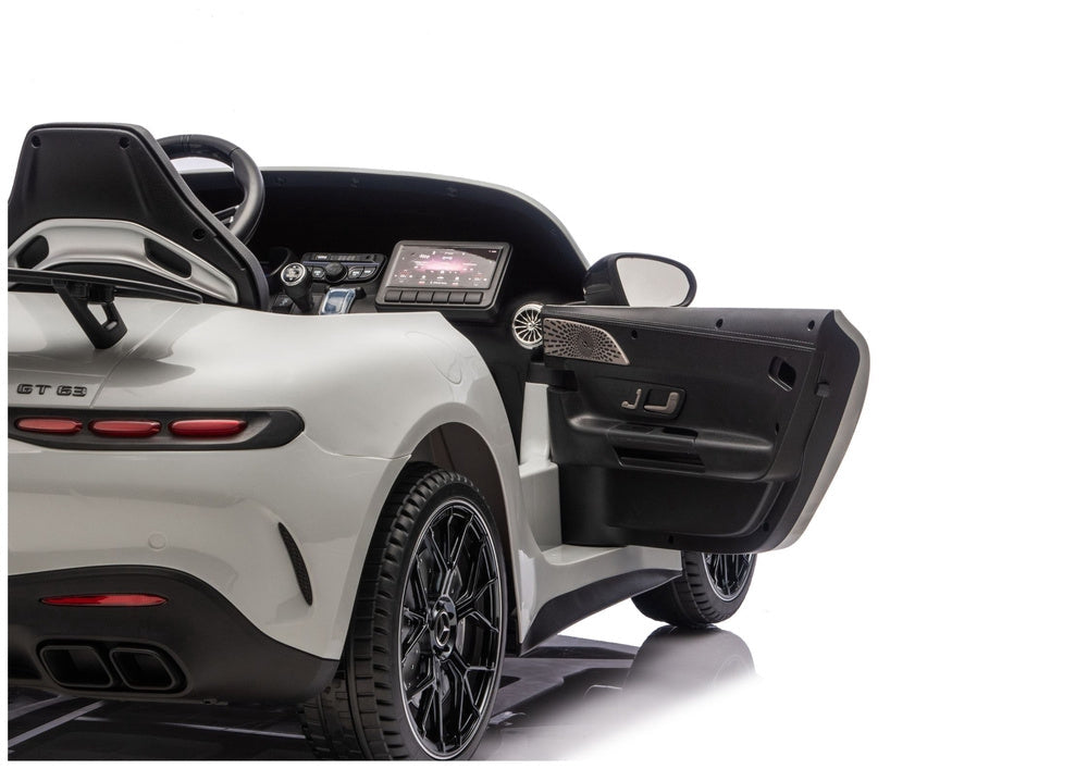 Batteridriven elbil för barn Mercedes GT63 AMG 24V ljusgrå