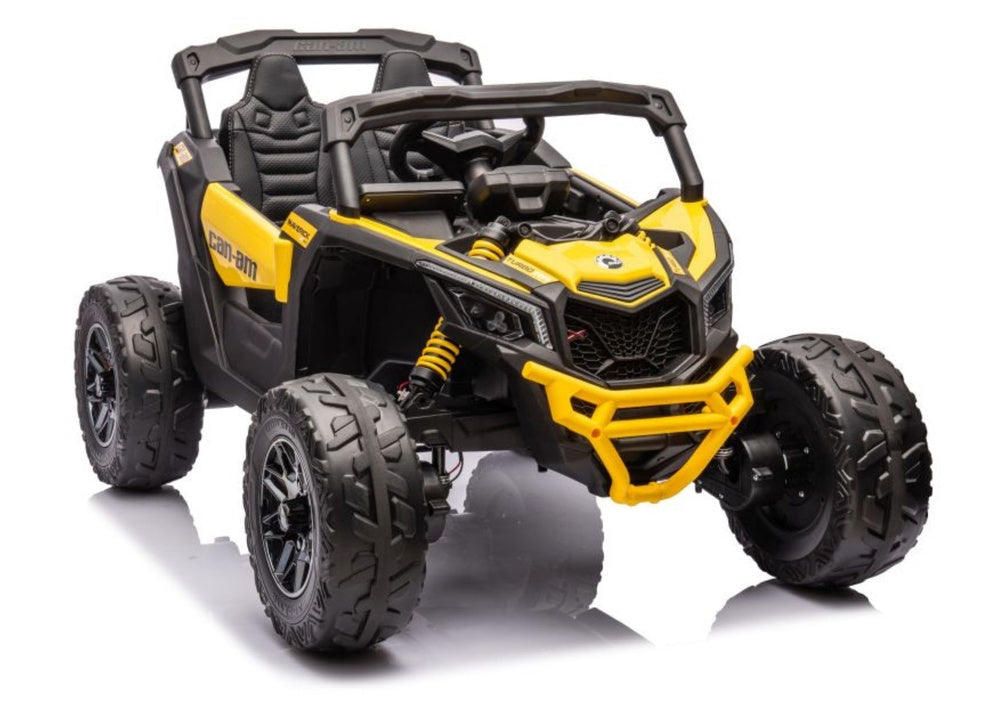 Batteridriven elbuggy för barn Can-Am DK-CA003 gul 118 cm