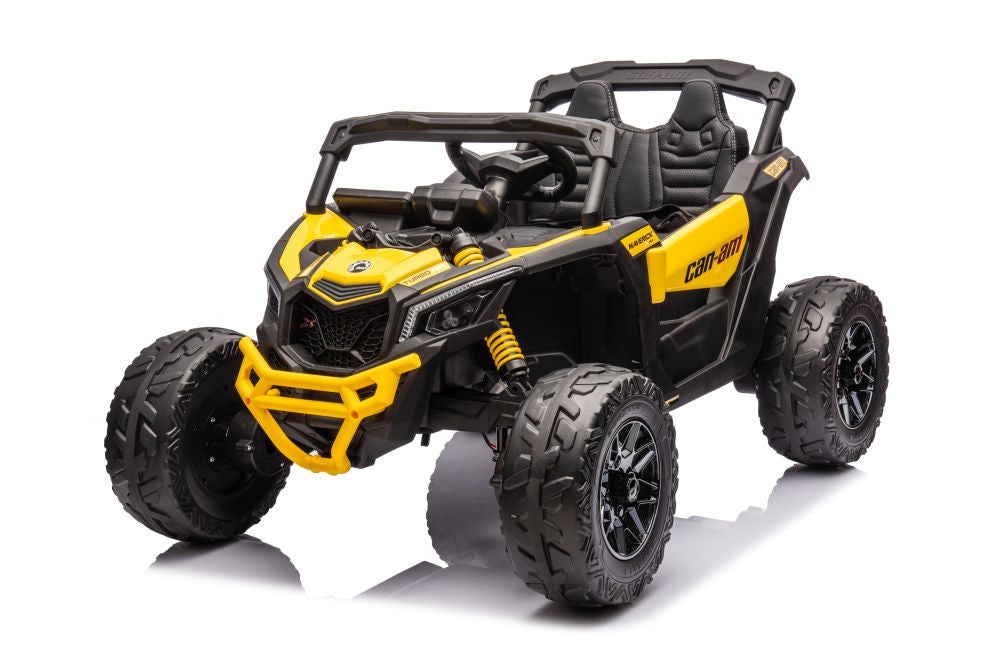 Batteridriven elbuggy för barn Can-Am DK-CA003 gul 118 cm
