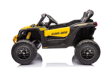 Batteridriven elbuggy för barn Can-Am DK-CA003 gul 118 cm
