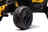 Batteridriven elbuggy för barn Can-Am DK-CA003 gul 118 cm