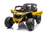Batteridriven elbuggy för barn Can-Am DK-CA003 gul 118 cm