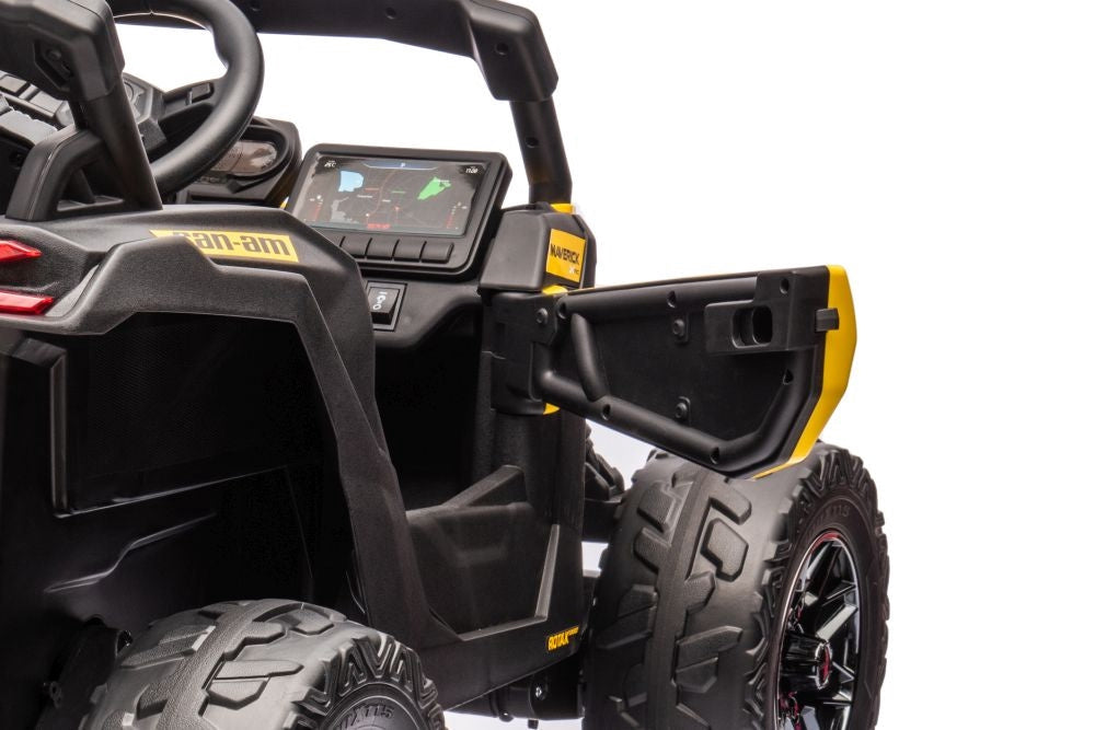 Batteridriven elbuggy för barn Can-Am DK-CA003 gul 118 cm