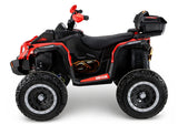 Batteridriven fyrhjuling för barn 4x4 XW-08 röd