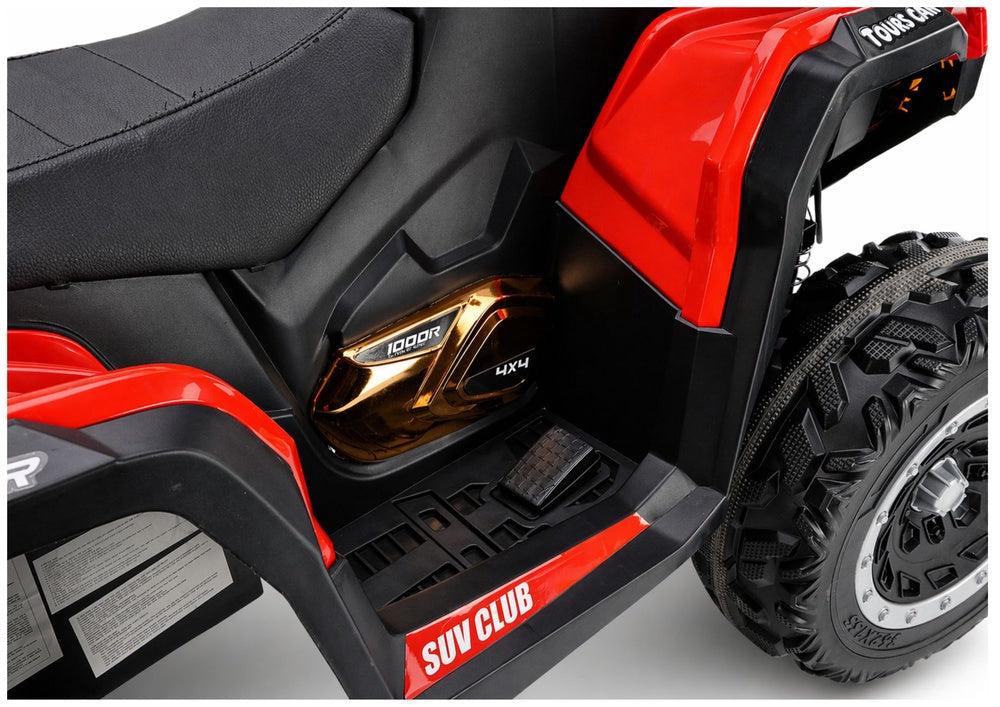 Batteridriven fyrhjuling för barn 4x4 XW-08 röd