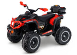 Batteridriven fyrhjuling för barn 4x4 XW-08 röd