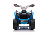 Batteridriven fyrhjuling för barn med släp, blå (XMX630T)