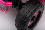 Batteridriven fyrhjuling för barn med släp rosa XMX630T