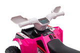Batteridriven fyrhjuling för barn med släp rosa XMX630T