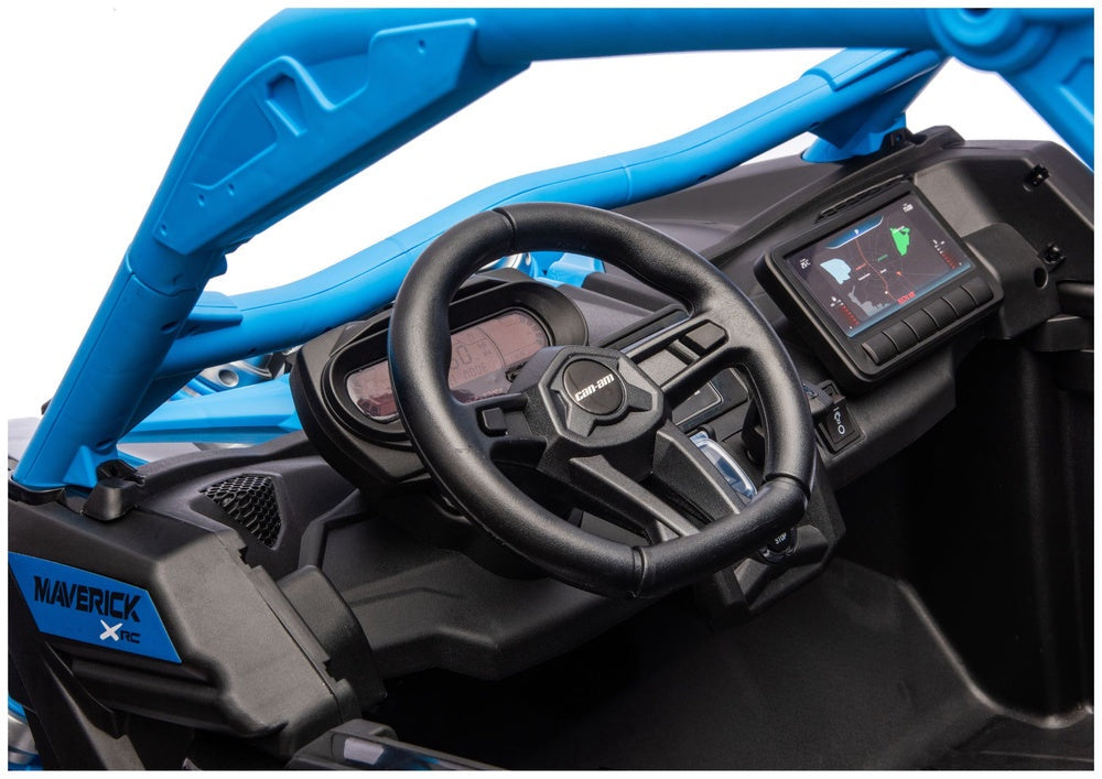 Batteridriven åkbil CAN-AM Maverick Turbo RR Strong Air blå