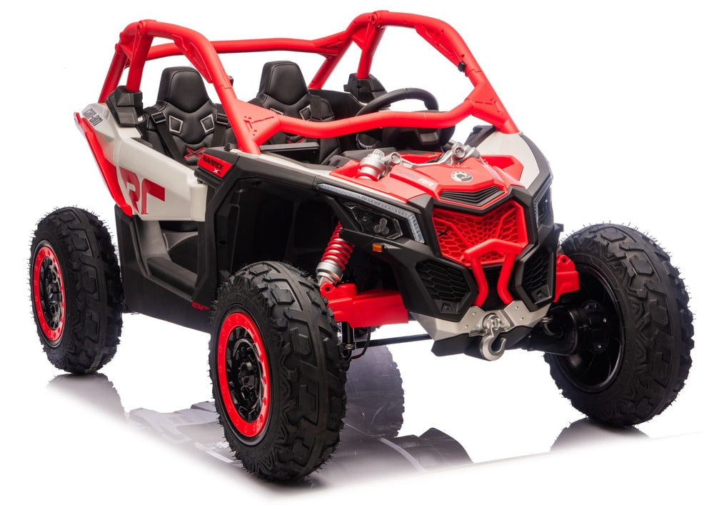 Batteridriven åkbil CAN-AM Maverick Turbo RR röd