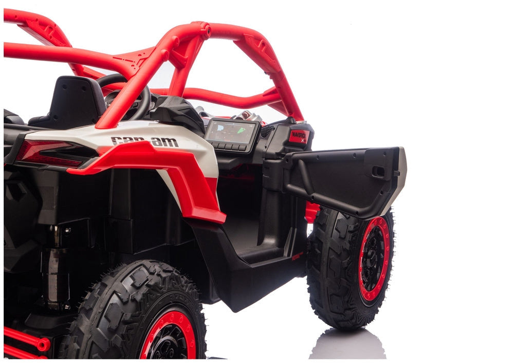 Batteridriven åkbil CAN-AM Maverick Turbo RR röd