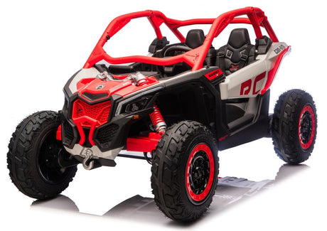 Batteridriven åkbil CAN-AM Maverick Turbo RR röd
