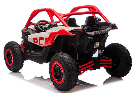Batteridriven åkbil CAN-AM Maverick Turbo RR röd