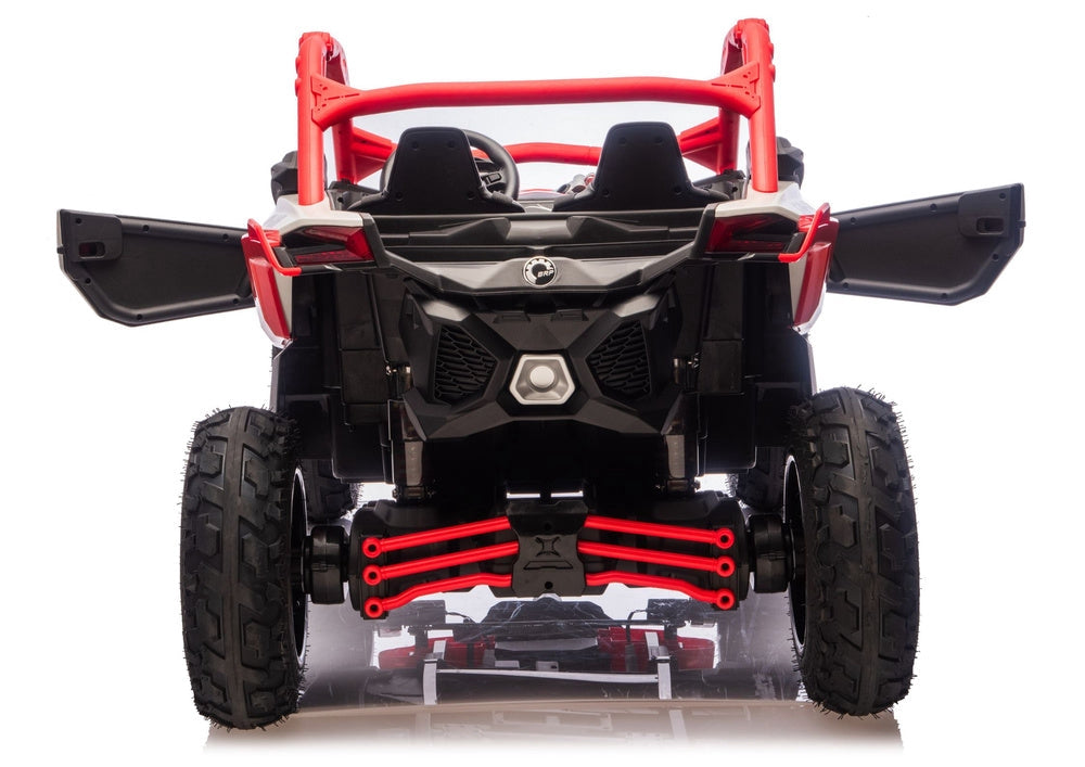Batteridriven åkbil CAN-AM Maverick Turbo RR röd