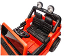Batteridriven åkbil Jeep Rubicon 4x4 för barn, orange