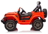 Batteridriven åkbil Jeep Rubicon 4x4 för barn, orange