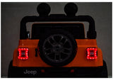 Batteridriven åkbil Jeep Rubicon 4x4 för barn, orange