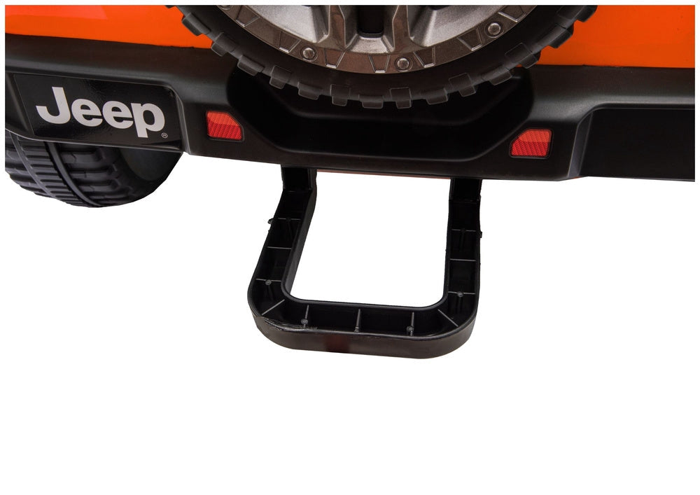 Batteridriven åkbil Jeep Rubicon 4x4 för barn, orange