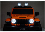 Batteridriven åkbil Jeep Rubicon 4x4 för barn, orange