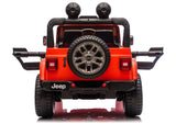 Batteridriven åkbil Jeep Rubicon 4x4 för barn, orange