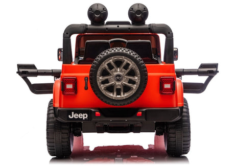 Batteridriven åkbil Jeep Rubicon 4x4 för barn, orange
