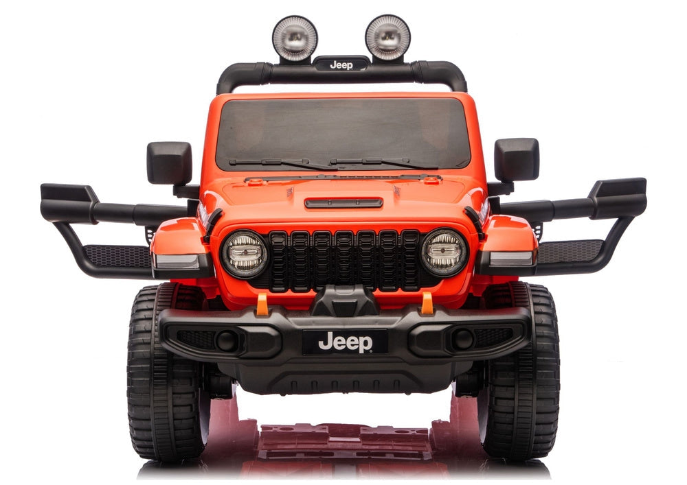 Batteridriven åkbil Jeep Rubicon 4x4 för barn, orange