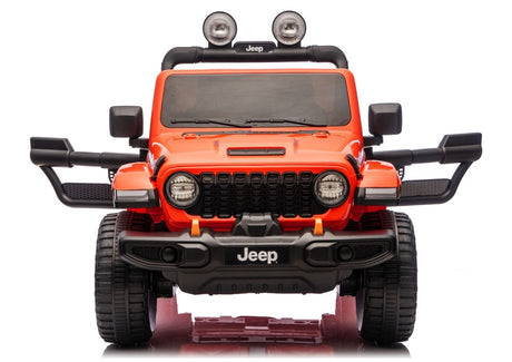 Batteridriven åkbil Jeep Rubicon 4x4 för barn, orange
