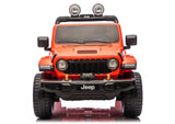 Batteridriven åkbil Jeep Rubicon 4x4 för barn, orange