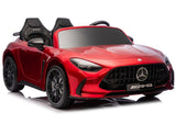 Batteridriven åkbil Mercedes GT63 AMG röd för barn