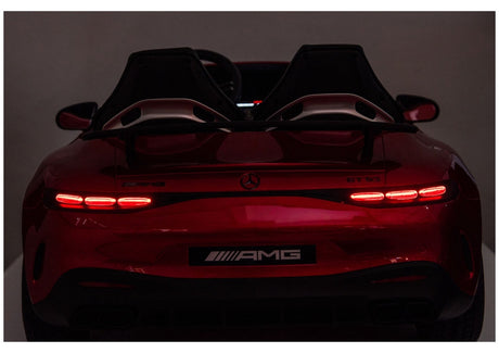 Batteridriven åkbil Mercedes GT63 AMG röd för barn