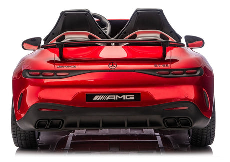 Batteridriven åkbil Mercedes GT63 AMG röd för barn