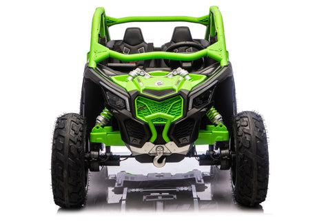 Batteridriven åkbil för barn CAN-AM Maverick Turbo RR grön