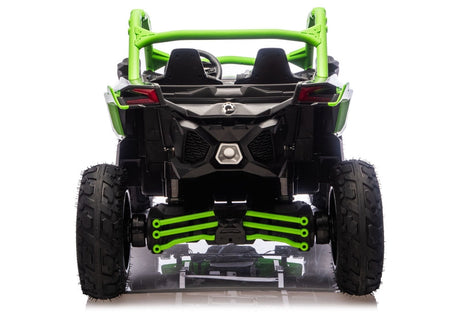Batteridriven åkbil för barn CAN-AM Maverick Turbo RR grön
