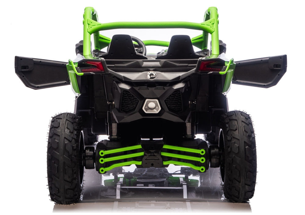 Batteridriven åkbil för barn CAN-AM Maverick Turbo RR grön