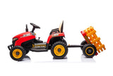 Batteridriven leksakstraktor röd BBH-030 för barn