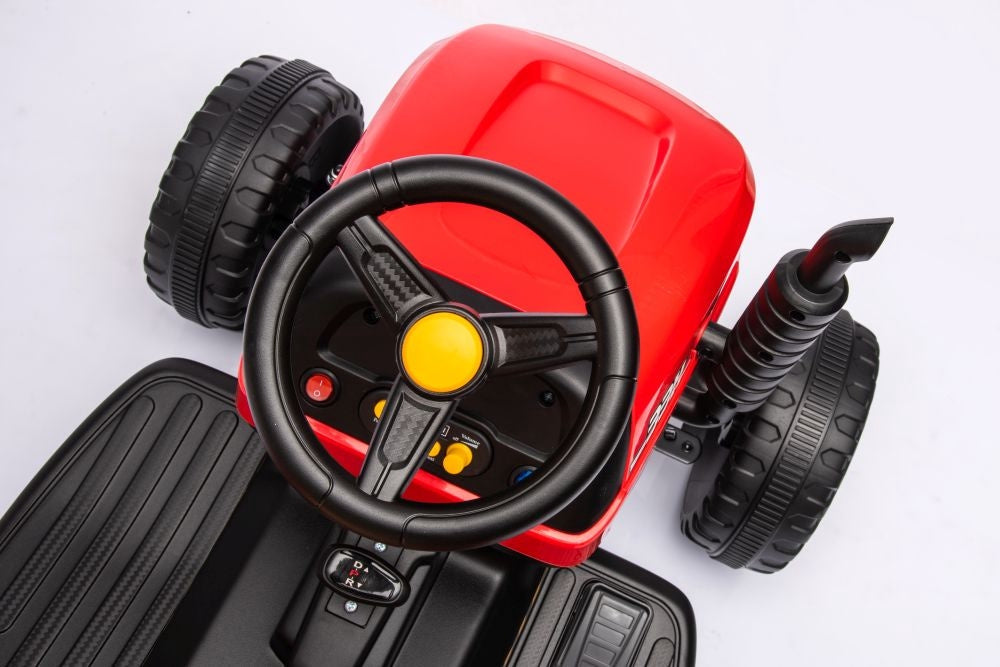 Batteridriven leksakstraktor röd BBH-030 för barn