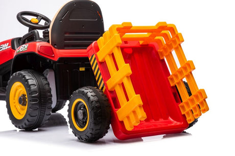 Batteridriven leksakstraktor röd BBH-030 för barn